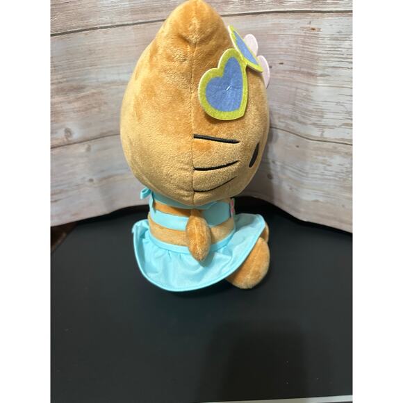 Sanrio Hello Kitty Suntan Tropical 9” Plush Tan Sun-Kissed - Picture 5 of 8